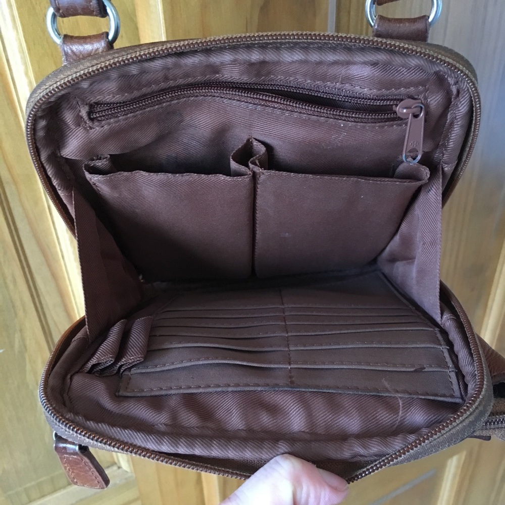 Fossil brown leather purse - Picture 3 of 5